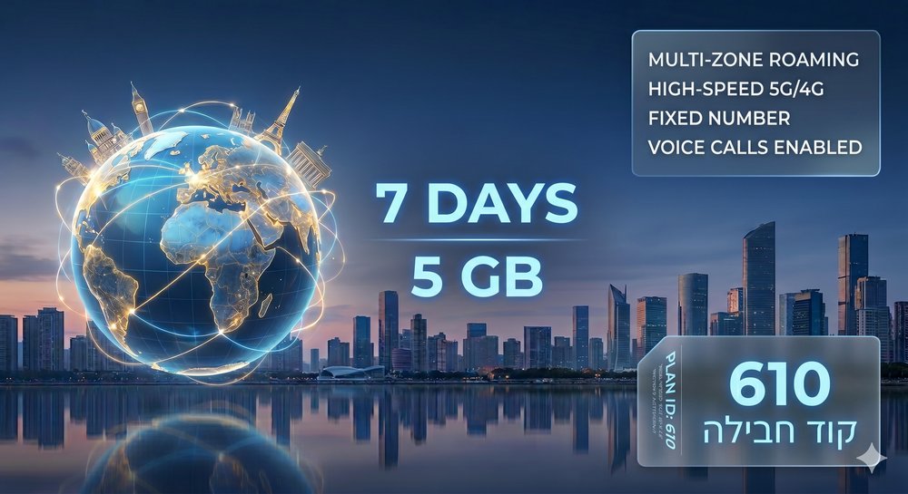 אירופה - 5GB / 7 ימים