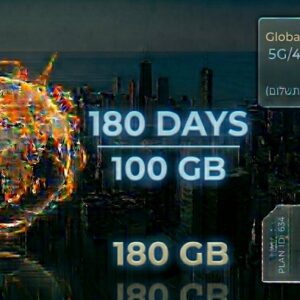אירופה - 100GB / 180 ימים