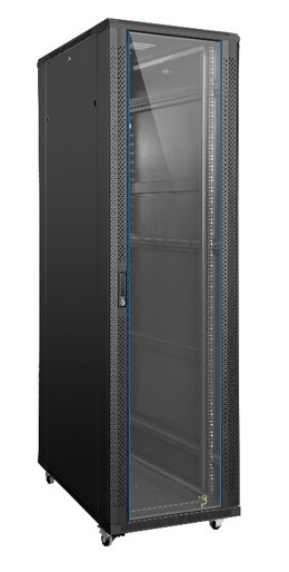 ארון תקשורת 42U בגודל 600*600 שחור