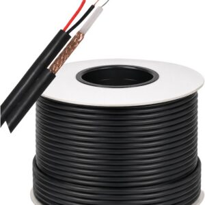 כבל מצלמות DC + NYY RG59 שזור גליל 100מ' נחושת HQ