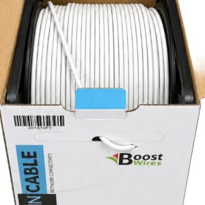 כבל רשת FTP CAT6 נחושת HQ אורך 305מ' קרטון משיכה
