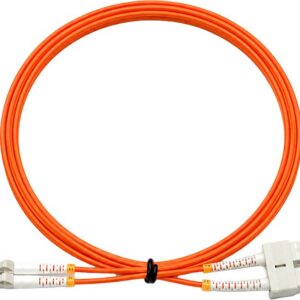 מגשר אופ' LC-D/SC-D OM2 MM Duplex כתום 10מ'