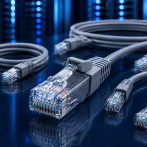 כבל רשת מגשר FTP CAT7 אפור 0.3מ'
