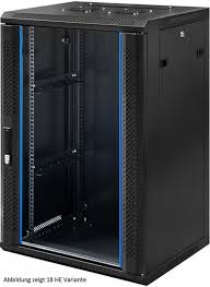 ארון תקשורת 25U בגודל 600*600 שחור