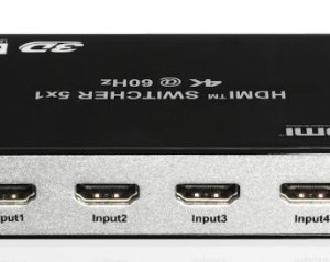 קופסת מיתוג HDMI 5:1 תומכת HDCP 2.2 4K@60HZ 18G
