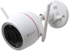 מצלמת צינור חיצונית WIFI, ברזולוציית 3K (5MP), אנליטיקת AI מובנית לזיהוי אדם ורכב הגנה אקטיבית באמצעות סירנה ואורות מהבהבים שליטה וזיזהוי באמצ CS-H3
