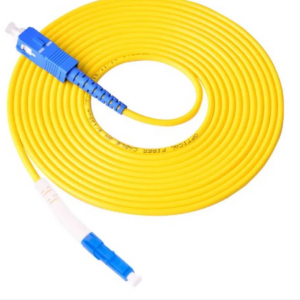 מגשר אופ' LC-UPC/SC-UPC OS2 SM simpex צהוב 2מ'