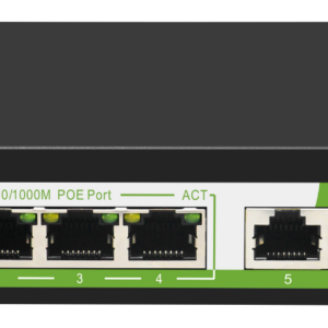 רכזת 8 פורט 10/100 POE + אפלינק 2X 10/100 נחושת. 120W