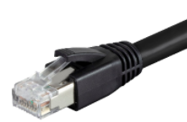 כבל רשת מגשר 2000MHZ SFTP CAT8 שחור 2מ'