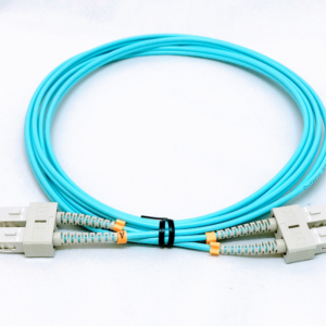 מגשר אופ' SC-D/SC-D OM3 MM Duplex תכלת 5מ'
