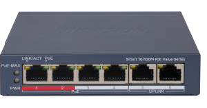 מתג POE מנוהל בענן CCTV 6 פורט | DS-3E1106P-EI(M)