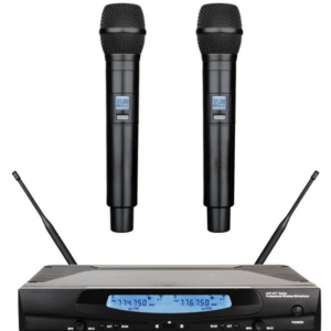 זוג מיקרופונים אלחוטיים כולל מזוודה QL Milano PREMIUM-8062
