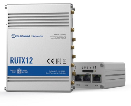 ראוטר סלולרי כפול 4G Teltonika RUTX12