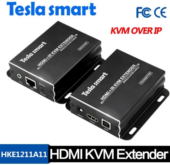 מרחיק HDMI KVM Over IP 120מ + IR — Tesla